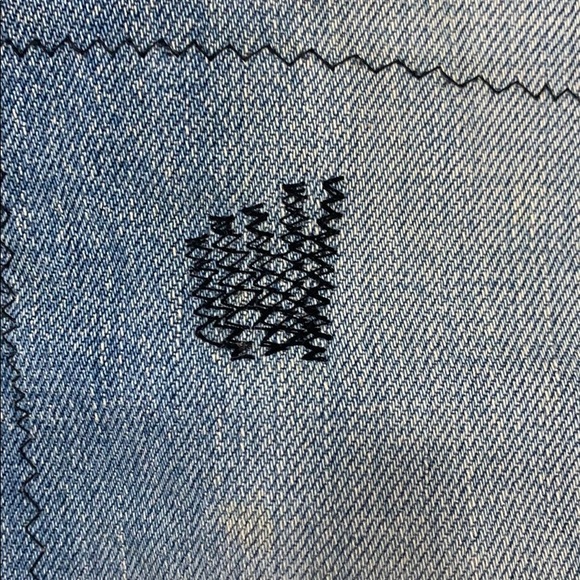 COPY - BLUE BLUE Japan rare patch-distressed jeans - Picture 11 of 16